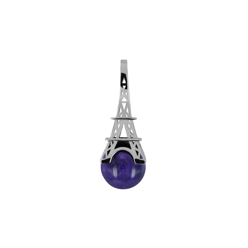 Pendentif French Kiss en or et Perle Améthyste