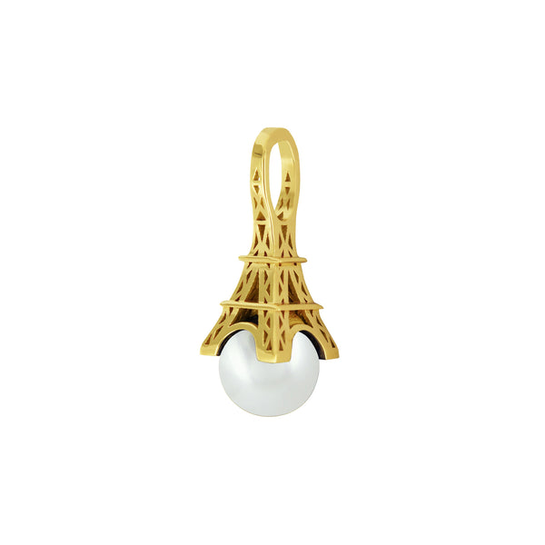 Pendentif French Kiss en or et Perle de Culture