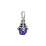 Pendentif French Kiss en or et Perle Améthyste