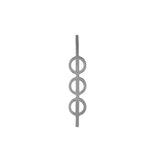 Pendentif Triple Phi Small en argent