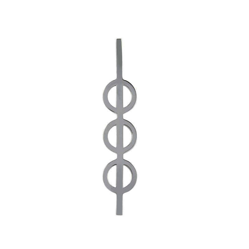 Pendentif Triple Phi Large en argent