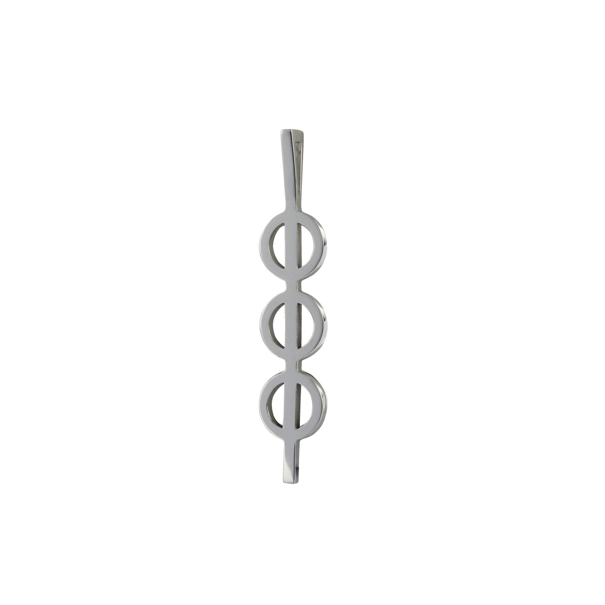 Pendentif Triple Phi Small en argent