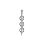 Pendentif Triple Phi Small en argent
