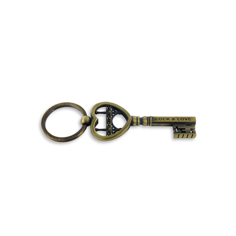 Porte-clefs Lock & Love by Tournaire Clef coeur