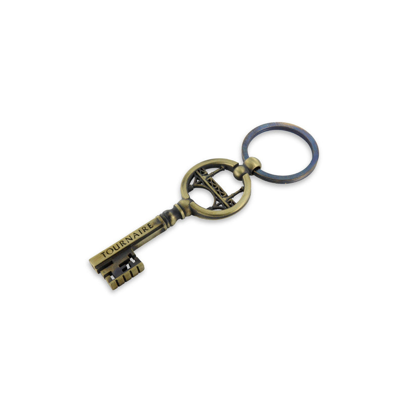 Système Porte-Clefs Argent Massif - Type anneau + chaîne