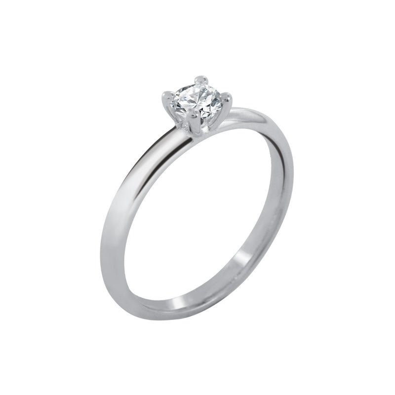 Solitaire 4 Claws Diamond Ring