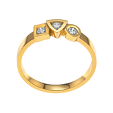 Ring Alchimie trilogy  0.15 carat