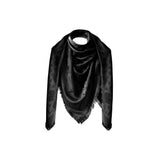 Black silk shawl Alchimie 140 cm