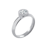 Solitaire Easy diamond ring in gold