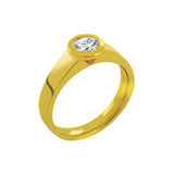 Envie diamond solitaire ring in gold