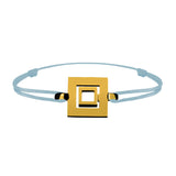 Link Bracelet Signe Labyrinth square All Gold