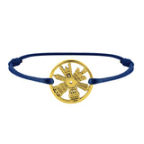 Gold lyon bracelet