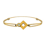 Tournaire gold and diamond link bracelet signe eclipse rhombus