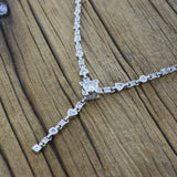 My Little White Stone all-diamond necklace