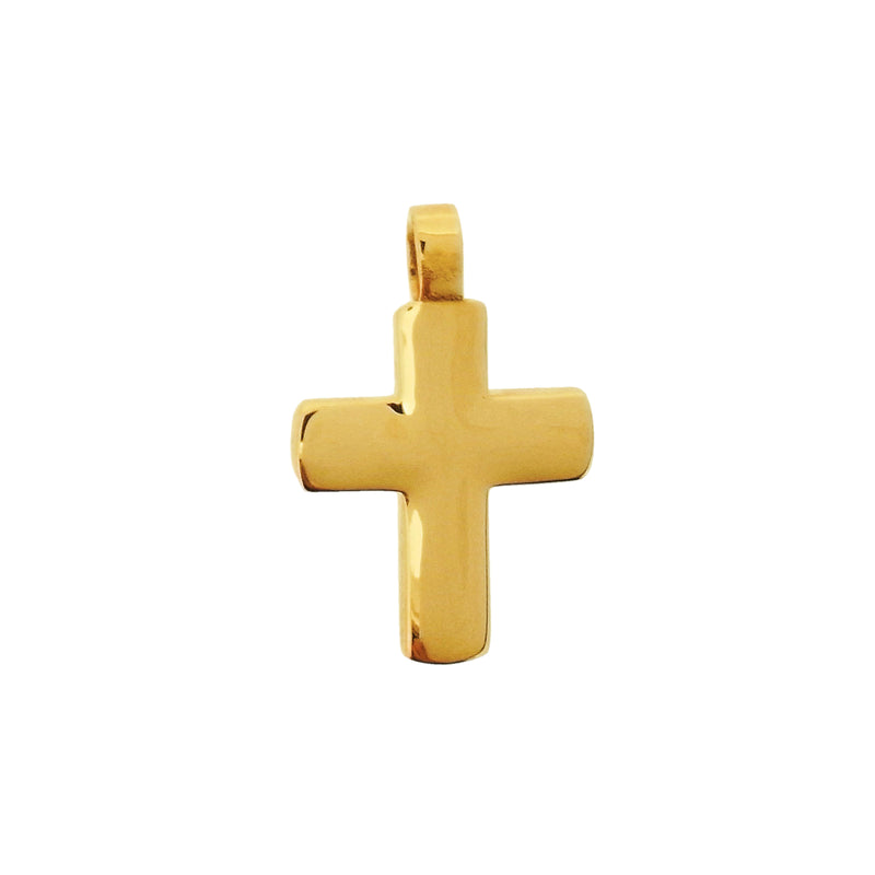 Domed cross Religious medal Tournaire gold