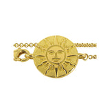 13 cm gold sun chain bracelet for children Tournaire