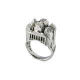 Ring architecture New York Small Tournaire gold and diamonds