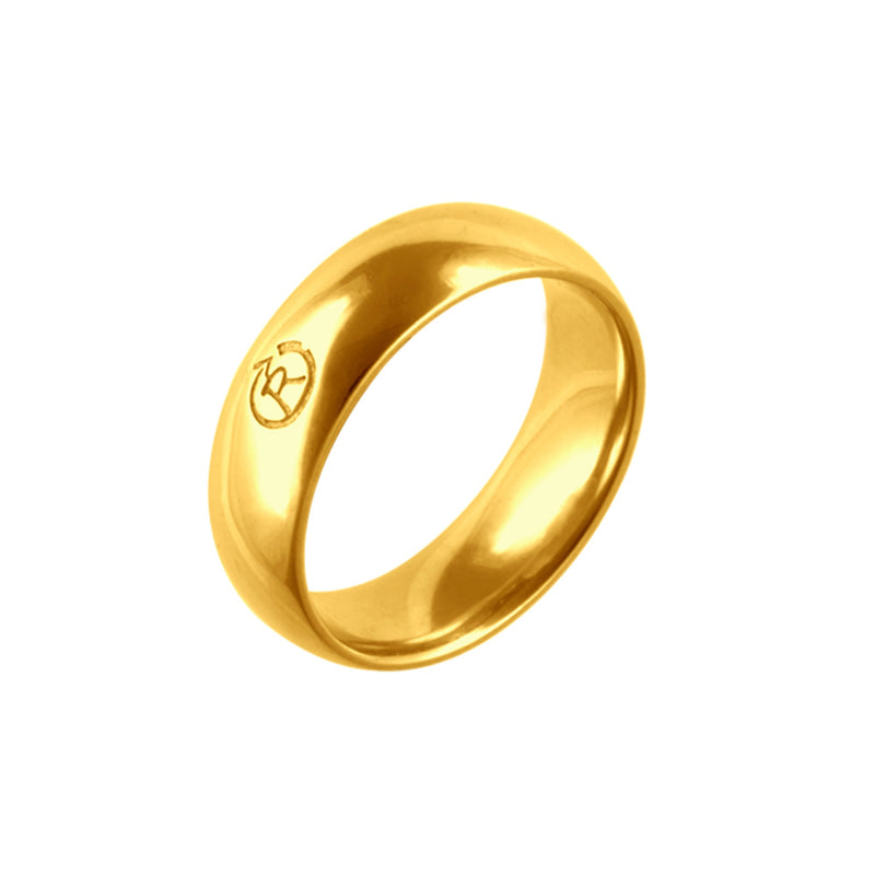 wedding ring almond medium all in gold