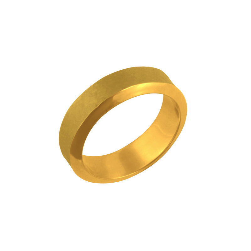 wedding ring ribbon all-gold medium