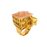 Ring Architecture Venice in gold Tournaire