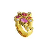 Essalois ring Pink in gold
