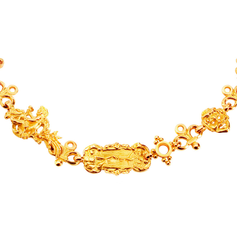 Necklace Marélie Baroque in gold Tournaire