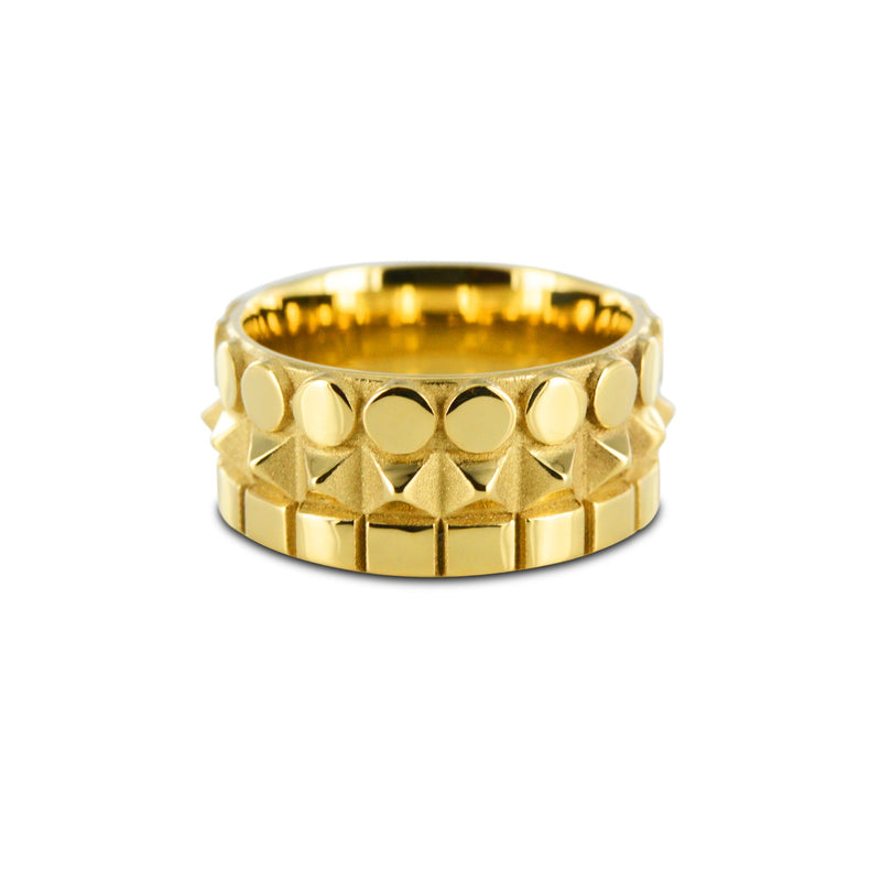 3 row gold Trilogy ring