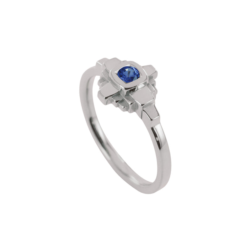 Esther ring 3 mm blue sapphire