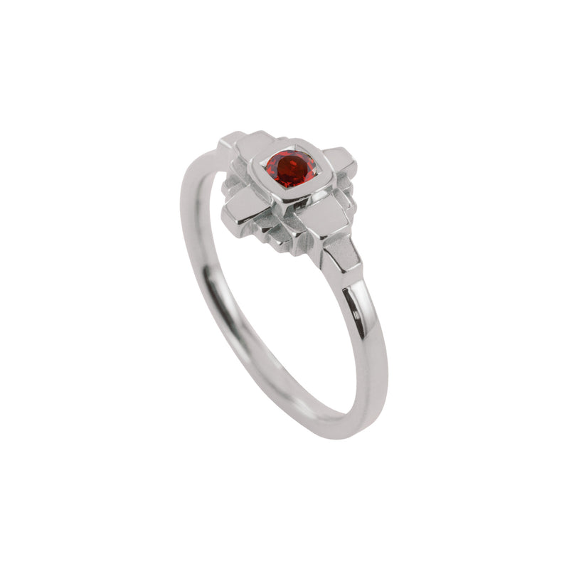 Esther ring 3 mm red sapphire