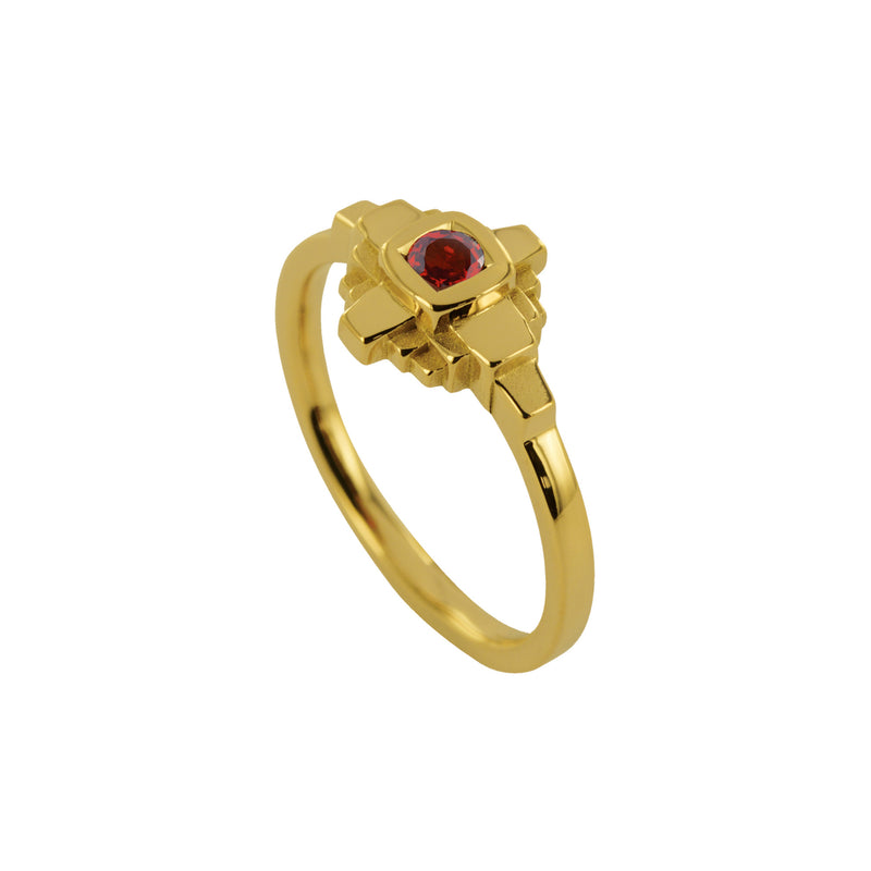 Esther ring 3 mm red sapphire