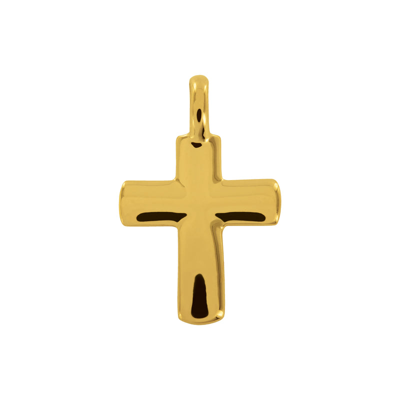 Cross convex fine Religious medals Tournaire gold