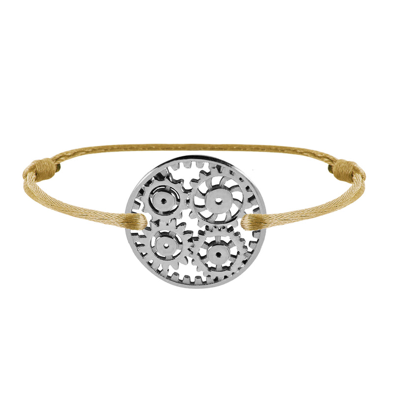 Engrenages gold link bracelet