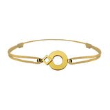 Bracelet link Tournaire signe  eclipse round gold
