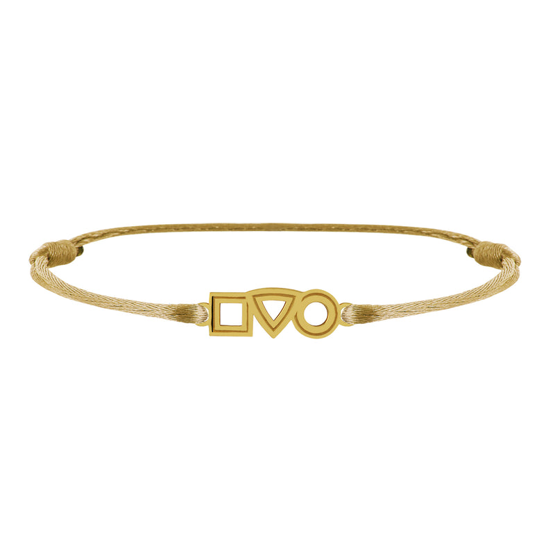 Baby trilogy bracelet in gold Tournaire