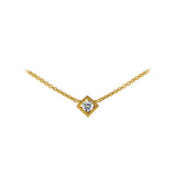 Simplicité diamond pendant in gold and diamond