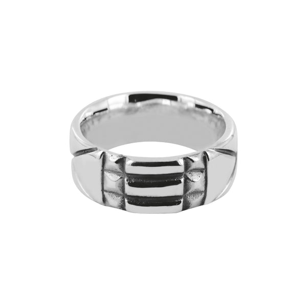 Ring Atlante Large in silver Philippe Tournaire