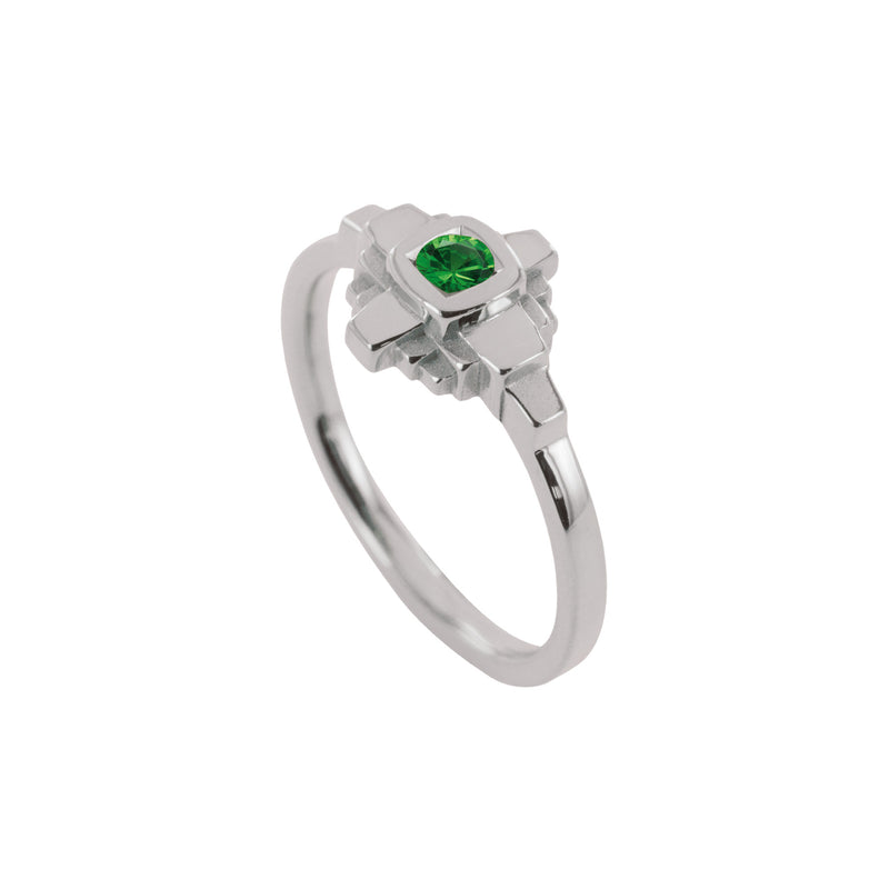 Esther Tsavorite green ring 3 mm