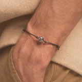 trilogy silver bead bracelet