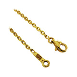 Forçat round chain 40 Tournaire in yellow gold