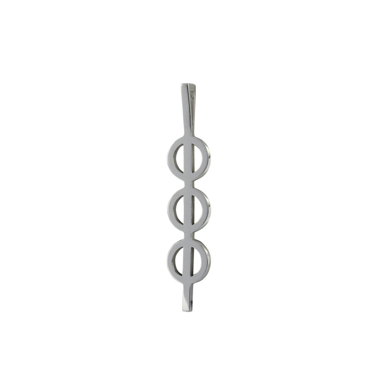 Triple Phi Small pendant in silver