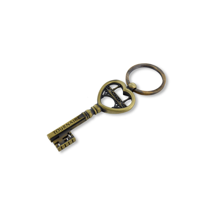 Key ring Lock & Love by Tournaire Clef coeur